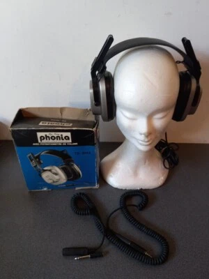 VINTAGE ECOUTEURS CASQUE AUDIO PHONIA TE-1042 MADE IN JAPAN TRÈS BON ETAT - Photo 1/4