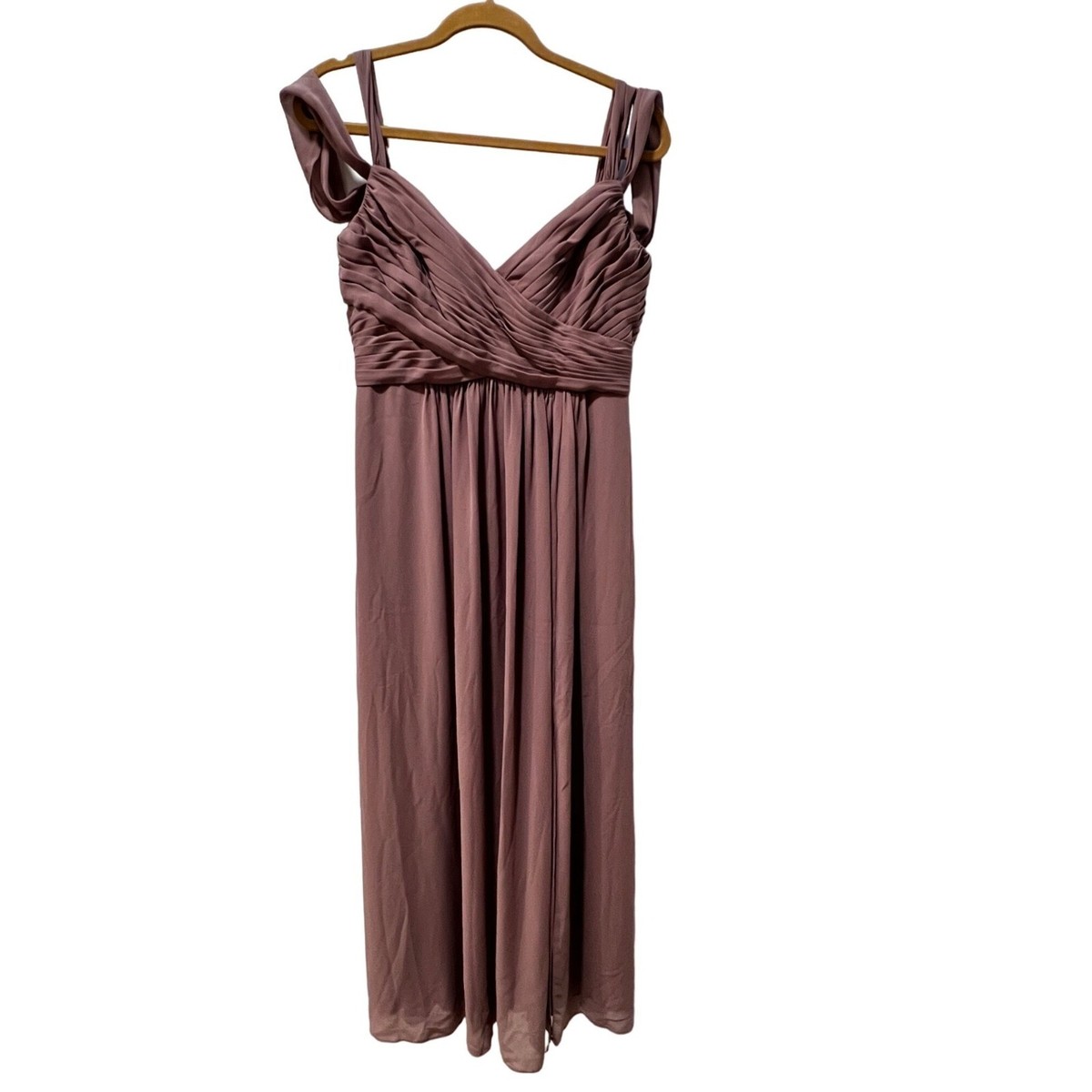 blue dress for baby girl Wrap Tie Satin Bridesmaid Dress main image 0