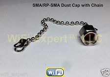1 x Dust cap with chain for SMA female or RP-SMA RF connector ships from USA