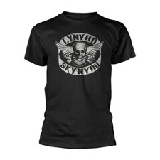 Lynyrd Skynyrd 'Biker Patch' (Nero) T-Shirt - NUOVO E UFFICIALE!
