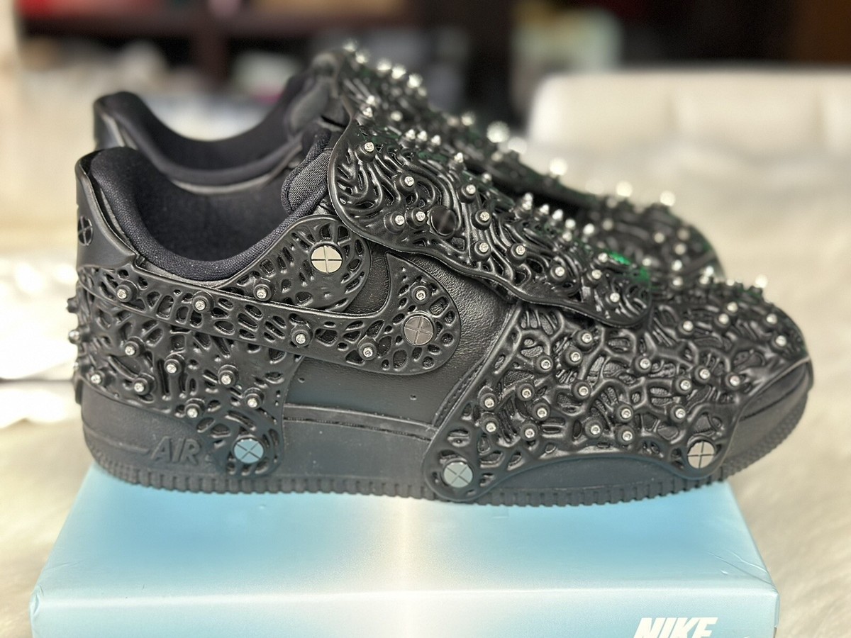 NIKE AIR FORCE 1 LOW SWAROVSKI CRYSTAL CUSTOM SNEAKERS WOMENS 9
