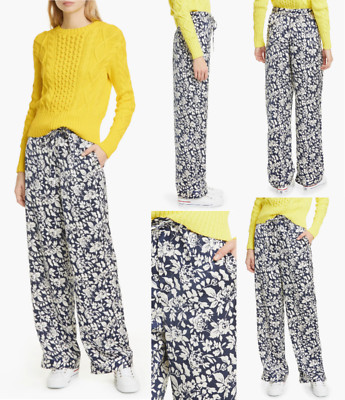 Polo Ralph Lauren Flowery Pants Lustrous Satin Festival hose Hose Lounge Pants L