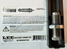 LEE 90828  FACTORY CRIMP DIE  35 REMINGTON *Ships Fast*