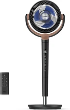Standing Fan for Bedroom, 120°+120°Omni-Directional Oscillating Fan, 80 Ft Circu