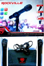 Rockville Rwm1201vh Vhf Wireless Dual Handheld Mic System