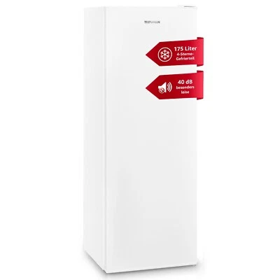 Telefunken Gefrierschrank groß Tiefkühlschrank Eisschrank freistehend 175 Liter