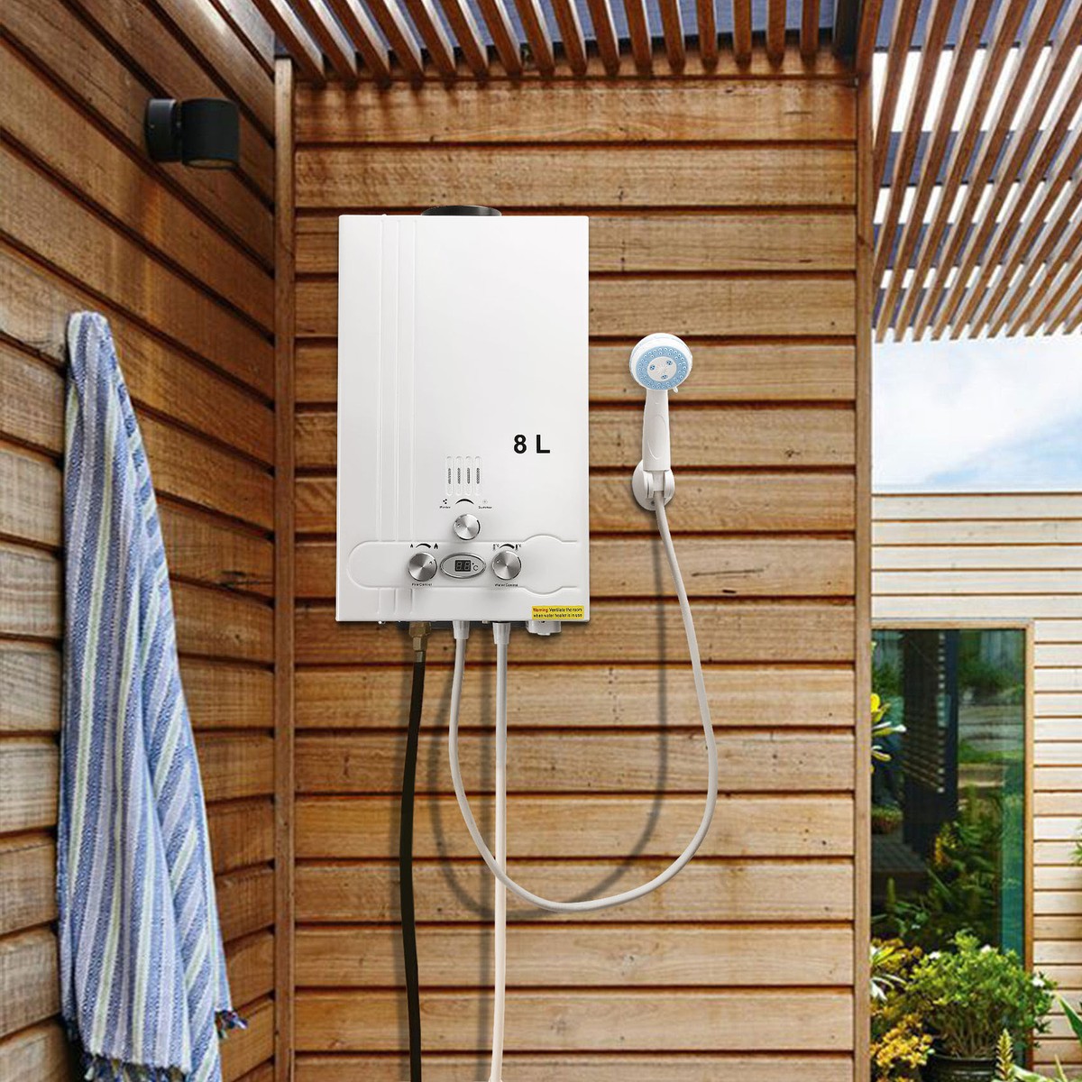 8L 2GPM Tankless LPG Liquid Propane Gas Hot Water Heater On-Demand Water  Boiler | eBay