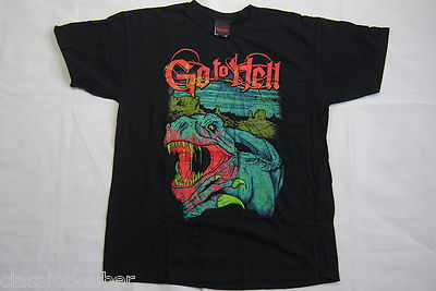 GO TO HELL CLOTHING REX T-SHIRT NEU OFFIZIELL METAL GOTH PUNK EMO SELTEN STREETWEAR