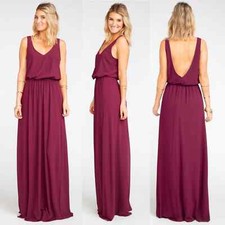 Show Me Your Mumu Kendall Dress Merlot NEW US Size XL
