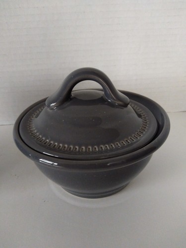 Dansk Craft Colors Stone Sugar Bowl with Lid and Creamer - Picture 7 of 9