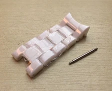 5 TOP fixed CERAMIC links Fits Emporio Armani AR1403/AR1416/AR1415 spare strap