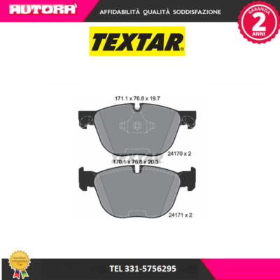 2417001 brake pad kit, front disc brake.(BRAND-TEXTAR)..