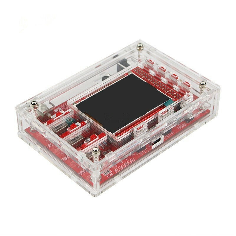 Finished DSO138 2.4" LCD Display Digital Oscilloscope 1Msps + Case + Test Clip