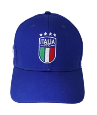 Italien FIGC Schirmmütze Offizielles Produkt Farbe Blau