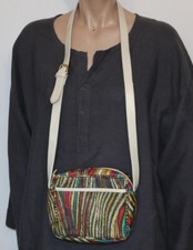 Missoni Vintage Colorful Coated Material Shoulder Bag Purse