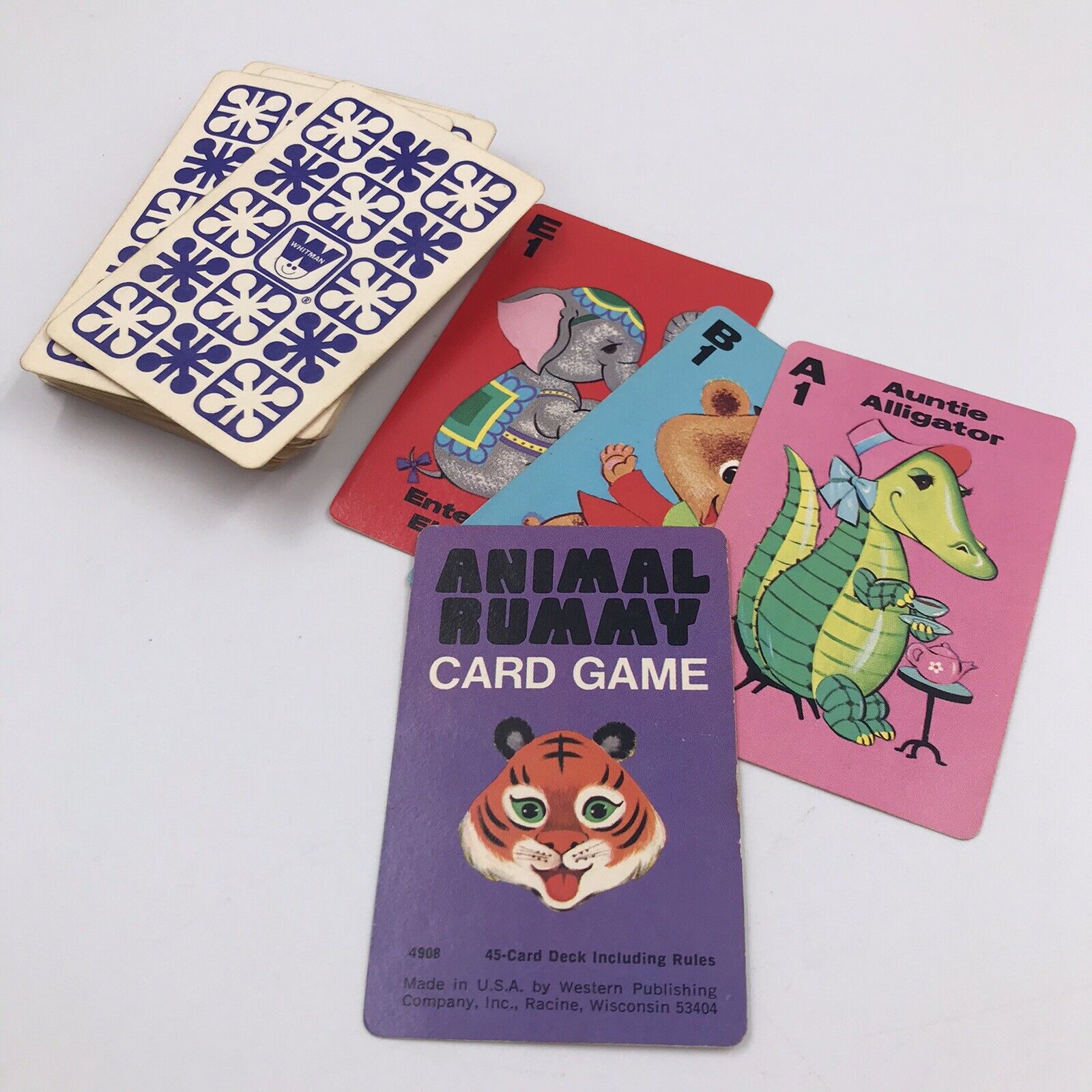 Vintage Whitman Animal Rummy Card Game #4908 Complete w/ Rule Card | eBay