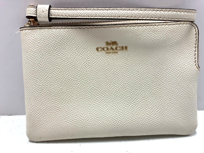 Wallet QUILTING shoulder ポーチ付き／White Coach Signature Double Corner Zip Wristlet Wallet - White R | eBay