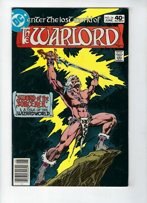 Warlord # 34 DC Comics Sword Of The Sorcerer - Mike Grell 1980 VF