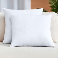 Mellanni Decorative Throw Pillow Cover With Zipper, Set of 2, Brushed Microfiber