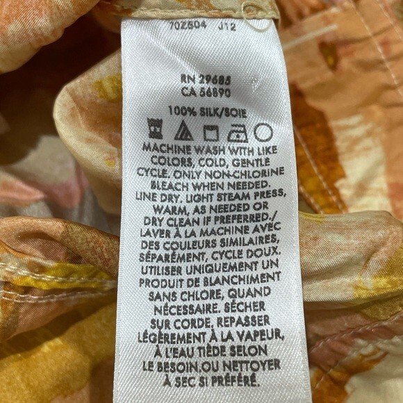 Pendleton Silk Watercolor Button Front Cropped Ja… - image 7