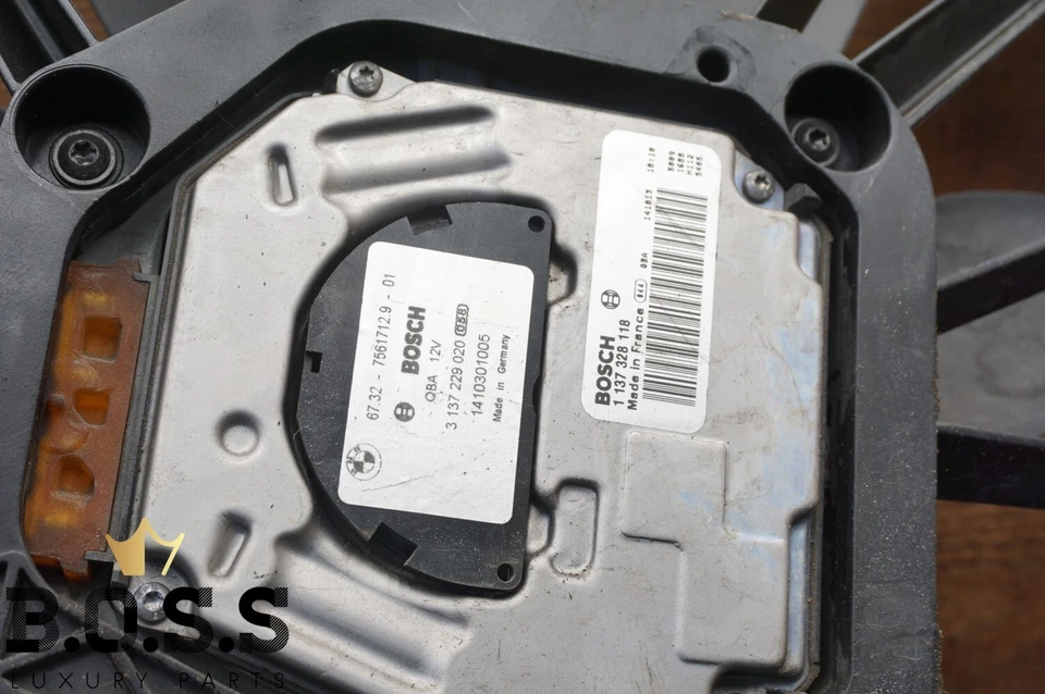 Ventilador de radiador 2011-2015 BMW X1 X DRIVE 7545366-04 fabricante de equipamento original - Imagem 3 de 4