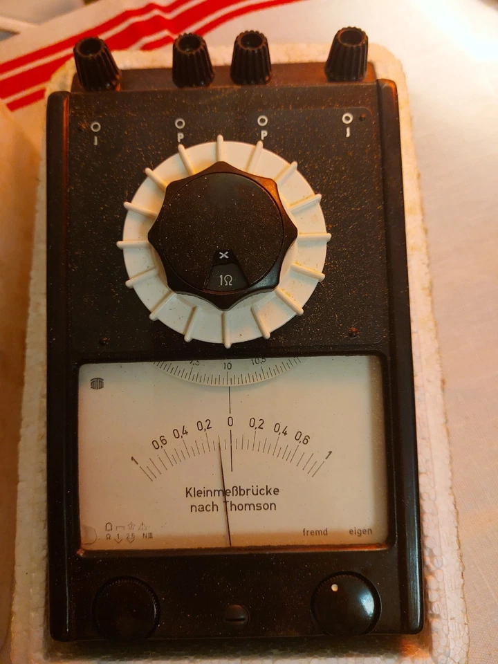 DDR Kleinmessbrücke Widerstandsmeßbrücke nach Thomson VEB Messtechnik Mellenbach - Bild 2 von 4