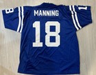 Indianapolis Colts Blue Adidas NFL Jersey #18 Peyton Manning Size 2XL — photo 1