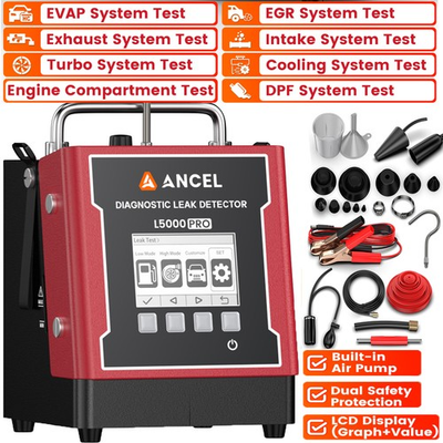 #ad ANCEL L5000 PRO EVAP Smoke Machine Automotive With Pressure Decay amp; Vacuum Test $313.49