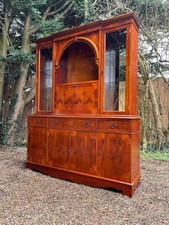 Antique reproduction yew dresser drinks cabinet cupboard sideboard