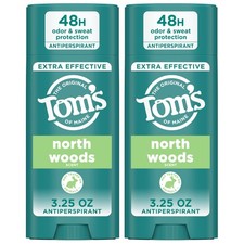 Tom  s of Maine North Woods Antiperspirant Deodorant 3.25 Ounce Pack 2 