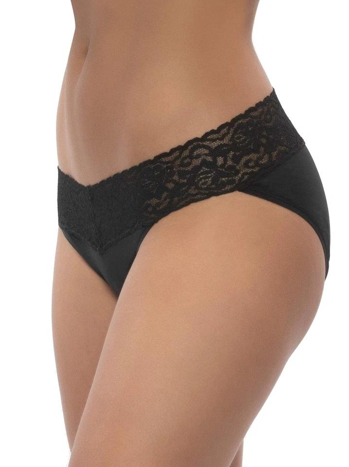 Stretchy Lace Bikini Panties 5-Pack Seamless Women’s Underwear Large Neutral - Image 3 of 4