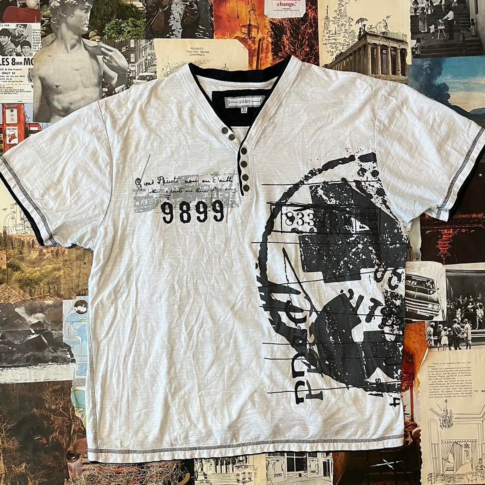 Y2k grunge top white