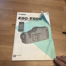 Canon E80/E808 Manuel Vintage