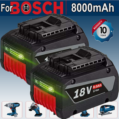 #ad 2PACK For BOSCH BAT609 CORE 18 Volt 8.0Ah High Performance Battery BAT618 Li ion $55.91