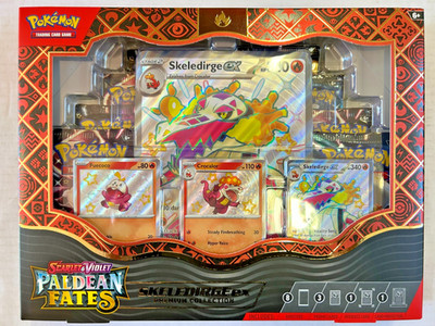 Pokémon TCG Paldean Fates Skeledirge EX Premium Collection Sealed Englisch OVP