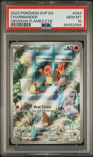 PSA 10 GEM MINT Charmander Obsidian Flames ETB Pokemon SVP 044