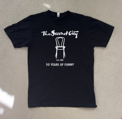 The Second City Chicago Anniversary T-Shirt Black Size M