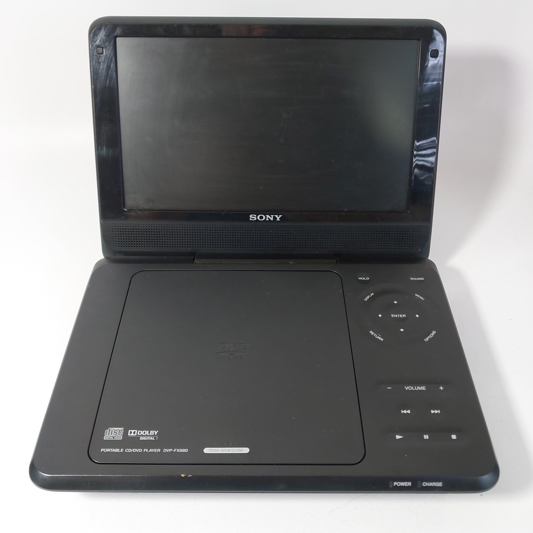 Sony Model DVP-FX980 Black Portable CD/DVD Player With Screen