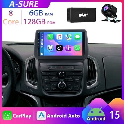 DAB+ KAM 128G Android 15 Carplay Autoradio für Opel Zafira Tourer C 2011-2016 BT