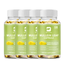 Mullein Leaf Capsules for Lung Cleanse & Detox - Respiratory Lung Support