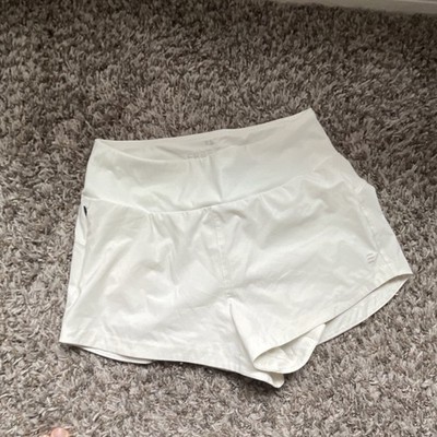 Free Fly Breeze Active Short 3'' White XS Lightweight Elastic Waist Athletic