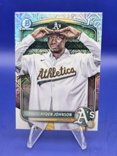 2025 Bowman Chrome Ayden Johnson Mojo Refractor RC #BCP-197