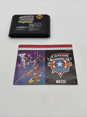 Captain America and the Avengers (Sega Genesis, Data East 1992) Cartridge Only