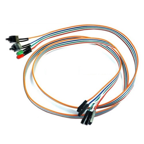 Light PC Desktop Computer Case Switch Cable Computer Cables Connectors Reset - Afbeelding 11 van 12