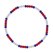 Baseball Necklace for Fan Baseballer Inspired Beaded Necklace Baseball Jewelry B