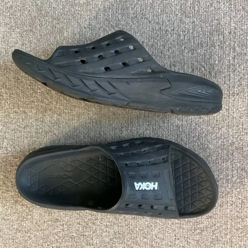 HOKA ONE ONE HOKA One Ora Scivoli di Recupero Uomo 10 Scivoli Neri Spiaggia Piscina Difetti