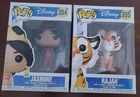 Funko Pop! Jasmine #354 & Rajah #355 Vinyl Figures from Disney's Aladdin Movie