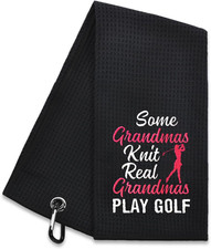 Funny Grandma Golf Towel Embroidered Golf Gift for Grandma Golfer