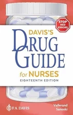 Davis's Drug Guide for Nurses - Paperback, by Vallerand PhD RN FAAN - Good c