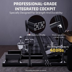 Hottoby Racing Simulator Cockpit 4080 Aluminum Fit LogitechG29 G920 Thrustmaster